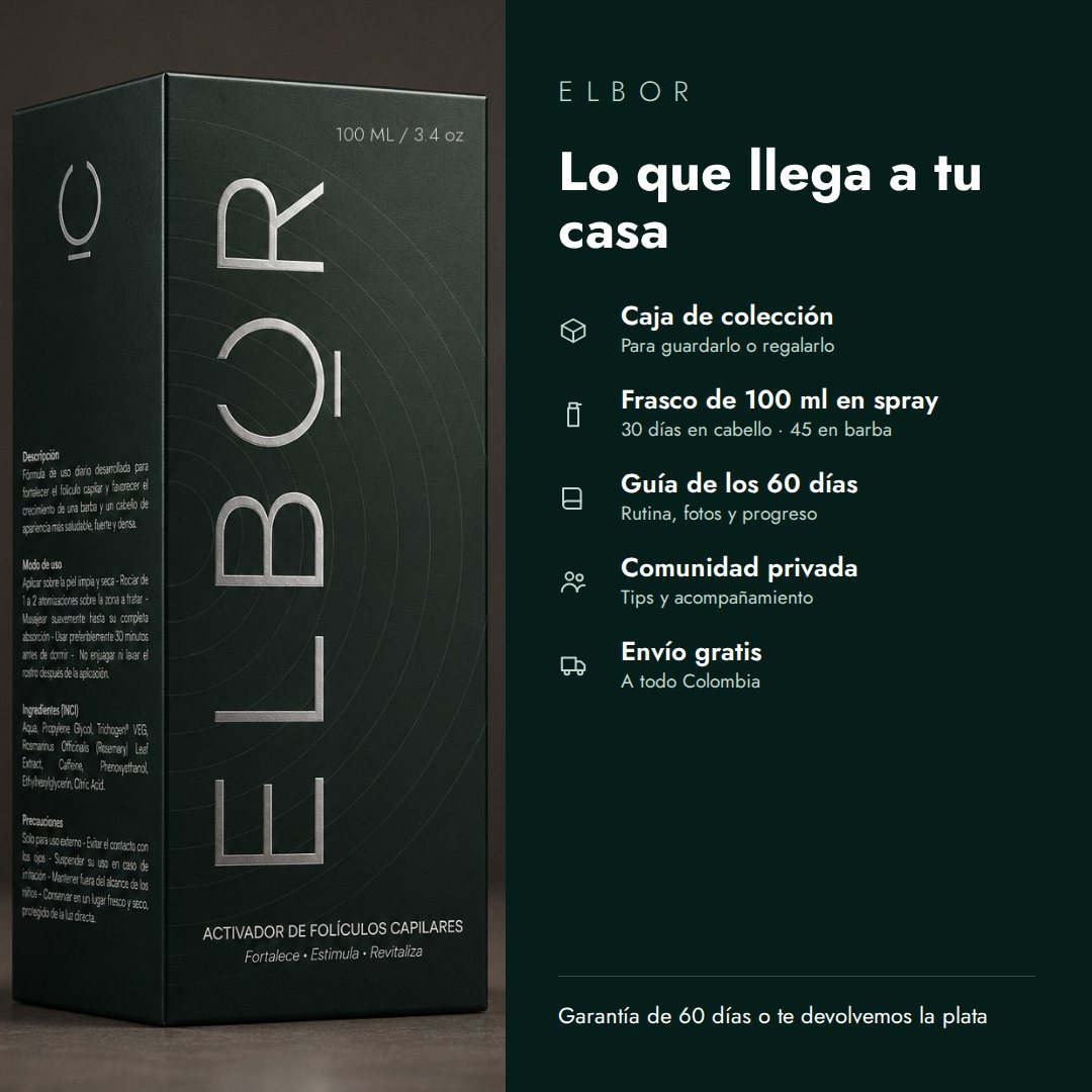 Lo que llega a tu casa: caja de colección, frasco de 100 ml, guía, comunidad y envío gratis
